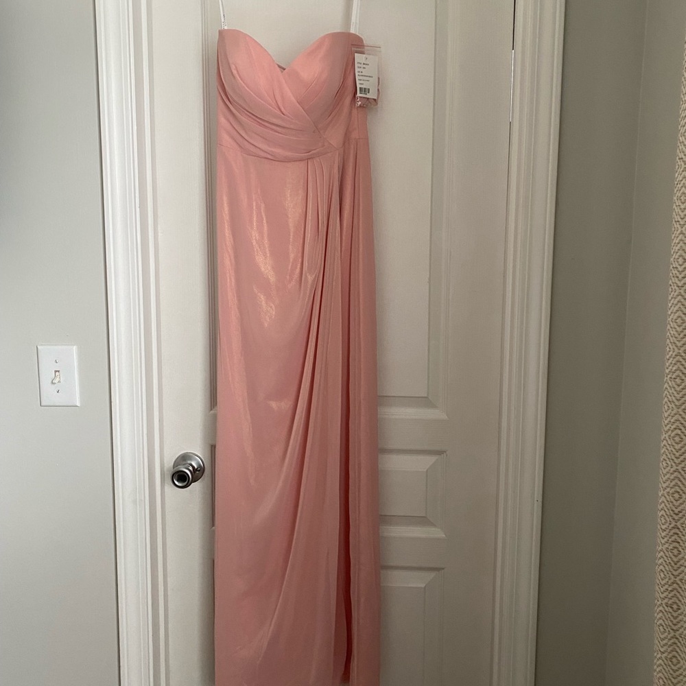 Rose Gold Bella Bridesmaids Dress / Size 00 - Picture 2 of 6